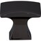 Jeffrey Alexander 1-1/4" Overall Length Matte Black Flared Philip Cabinet Knob 767MB - alternate 8